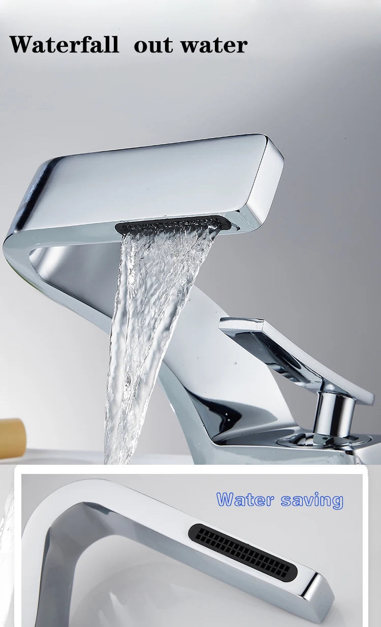 Brass Black Gold Basin Faucet