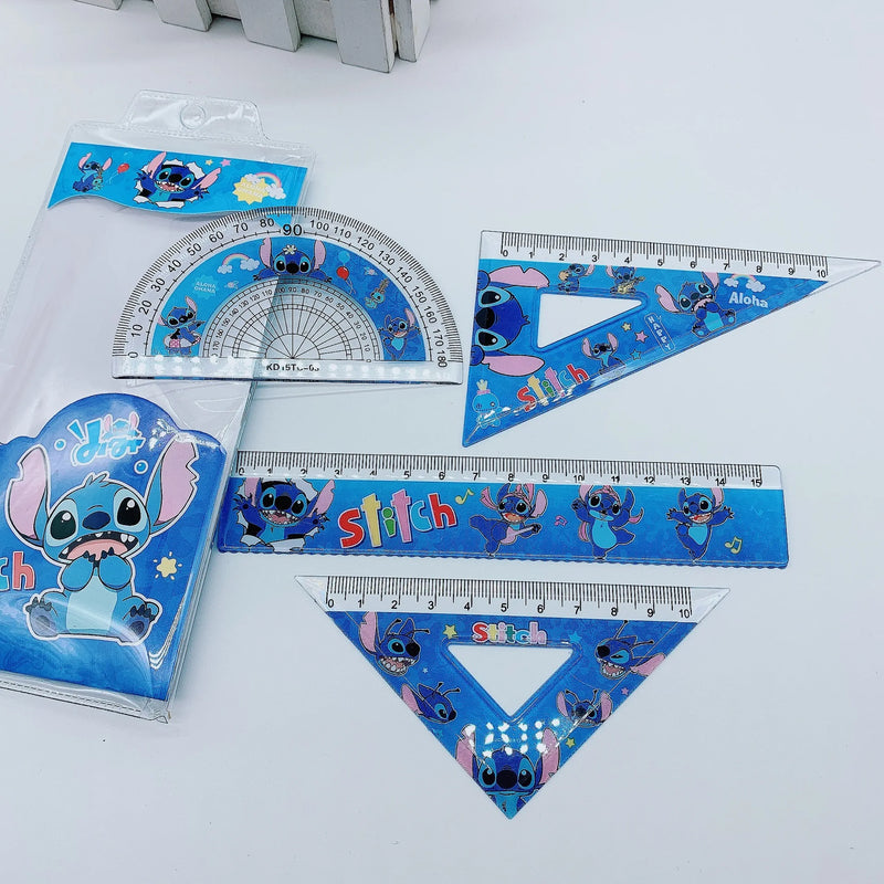 4pcs Disney Stitch Ruler Set