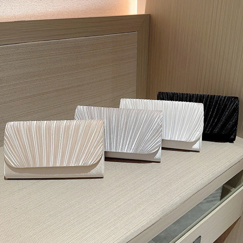 Elegant Luxury Fashion Fold Evening Clutch Bag