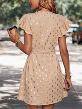 Elegant Polka Dot Dress