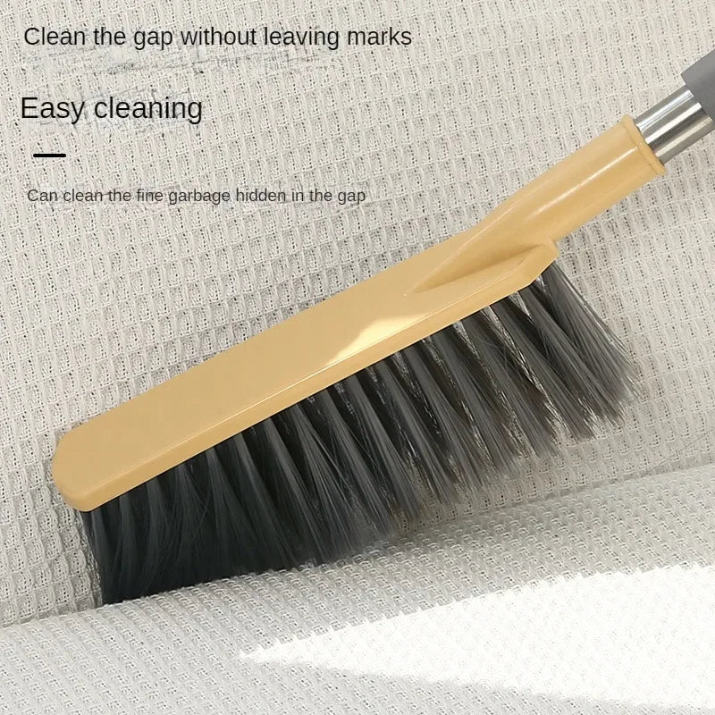 Household Long Handle Bed Brush - Soft Bristle Sweeping Brush for Dust & Hair Removal