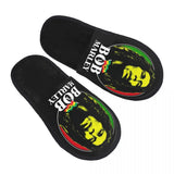 Jamaica Reggae Rock Bob Marley Soft Comfort Memory Foam Slippers