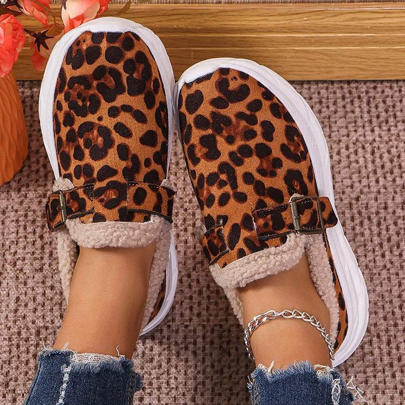 Fashion Leopard Print Wedge Sneakers