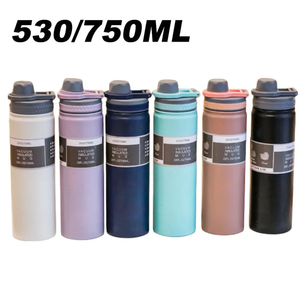 530/750ML Stainless Steel Outdoor Thermos Bottle – Large Capacity