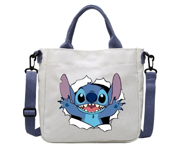 Anime Disney Stitch Canvas Bag - Pencil Bag - Crossbody Bag