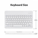 Android iOS Windows Extra Long Standby Bluetooth Wireless Keyboard - Multilingual