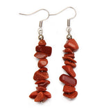 Natural Tumbled Stone Dangle Earrings