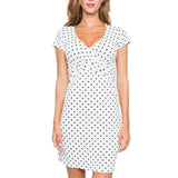 Summer Maternity Dress - Polka Dot Print