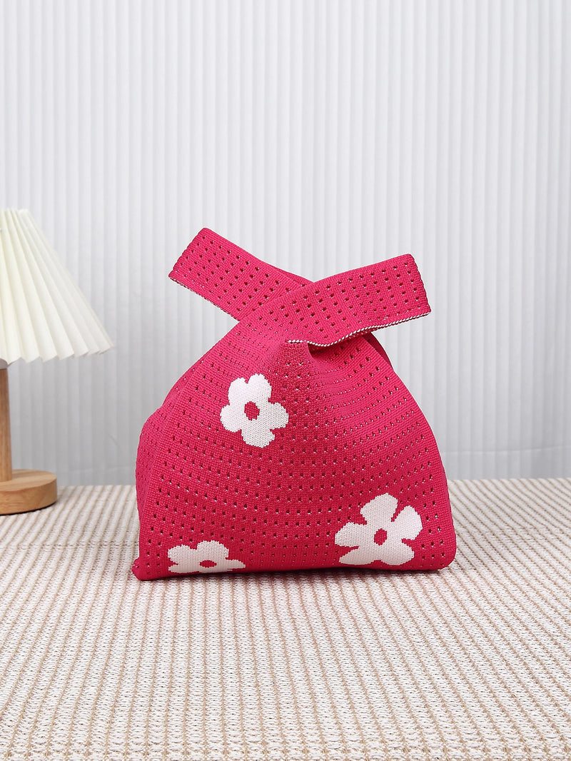 Handmade Knit Handbag - Mini Shoulder Bag