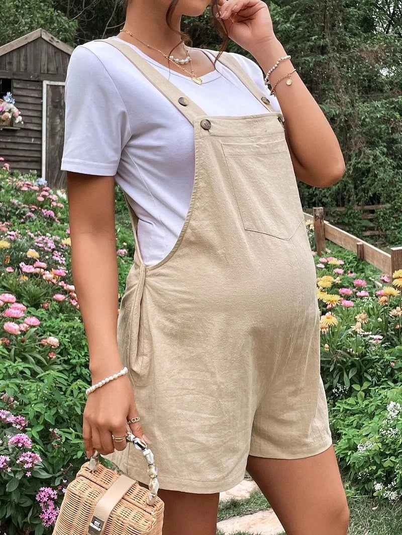 Fashion Maternity Suspender Jumpsuit