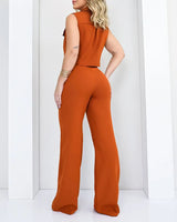 Loungewear Wide Leg Pants Matching Set