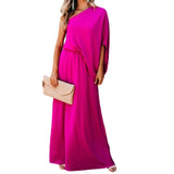 One-Shoulder Side Slit Temperament Long Dress