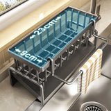 Kitchen Drain Rack Multi-Functional Sponge Cloth Detergent Storage Rack