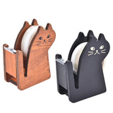 High Quality Cute cat wooden tape Dispenser