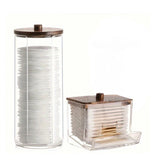 3pcs Cotton Swab Holder Bathroom Dispenser Storage Canister Set