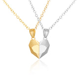 2PC/Set Fashion Magnet Necklace for Couple - Stainless Steel Heart Pendant