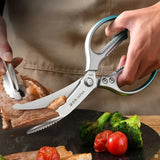 Stainless Steel Blue Gradient Kitchen Scissors