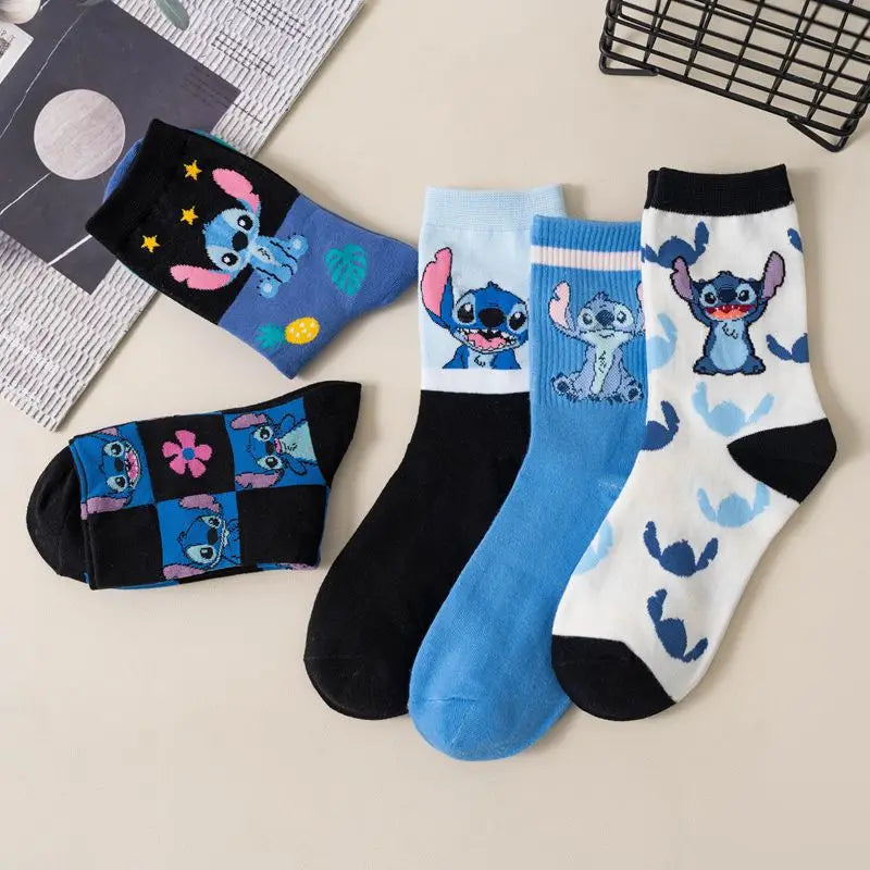 Disney Anime Kawaii Stitch Cotton Socks