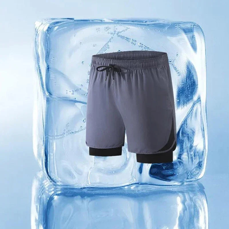 2 in 1 Men Quick Dry Shorts