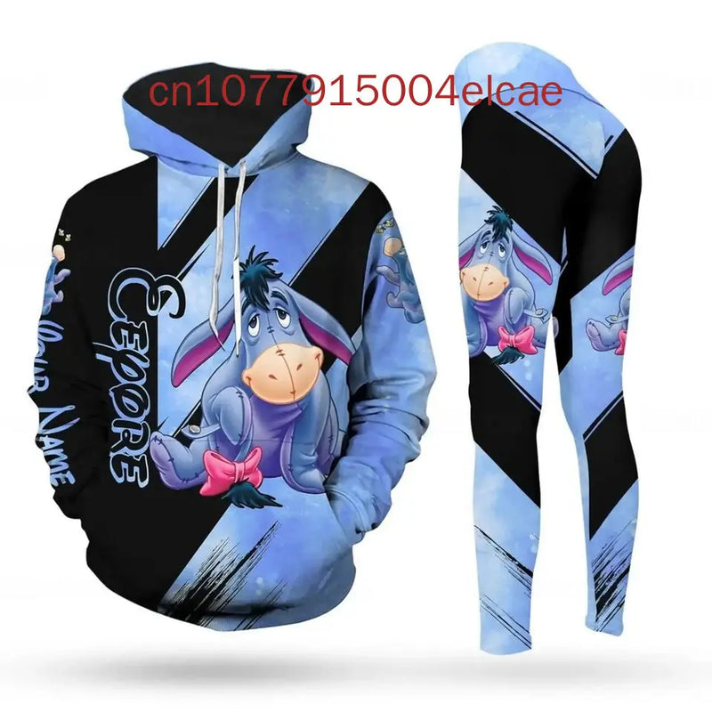 Women's Disney Eeyore Hoodie & Yoga Pants Set