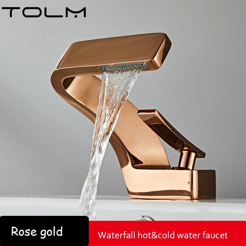 Brass Black Gold Basin Faucet