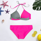 Split Color Bikini - Swimwear Women