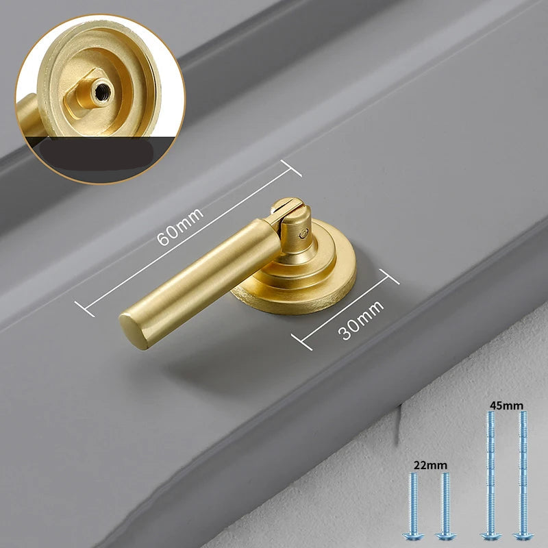 Gold Cabinet Pulls - Solid Zinc Alloy