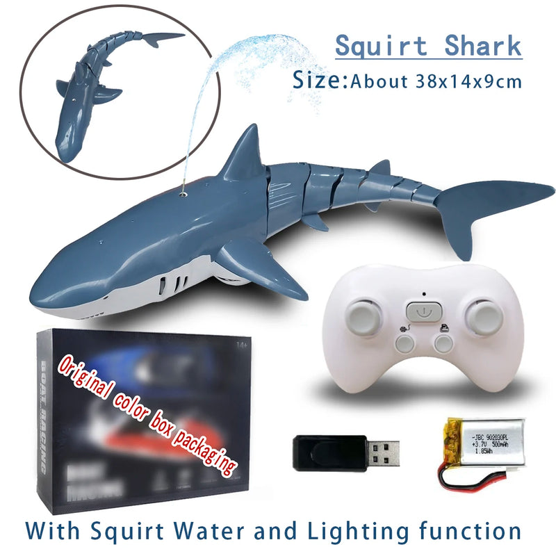 Robot Whale Shark Toy  - Remote Control Swimming Shark