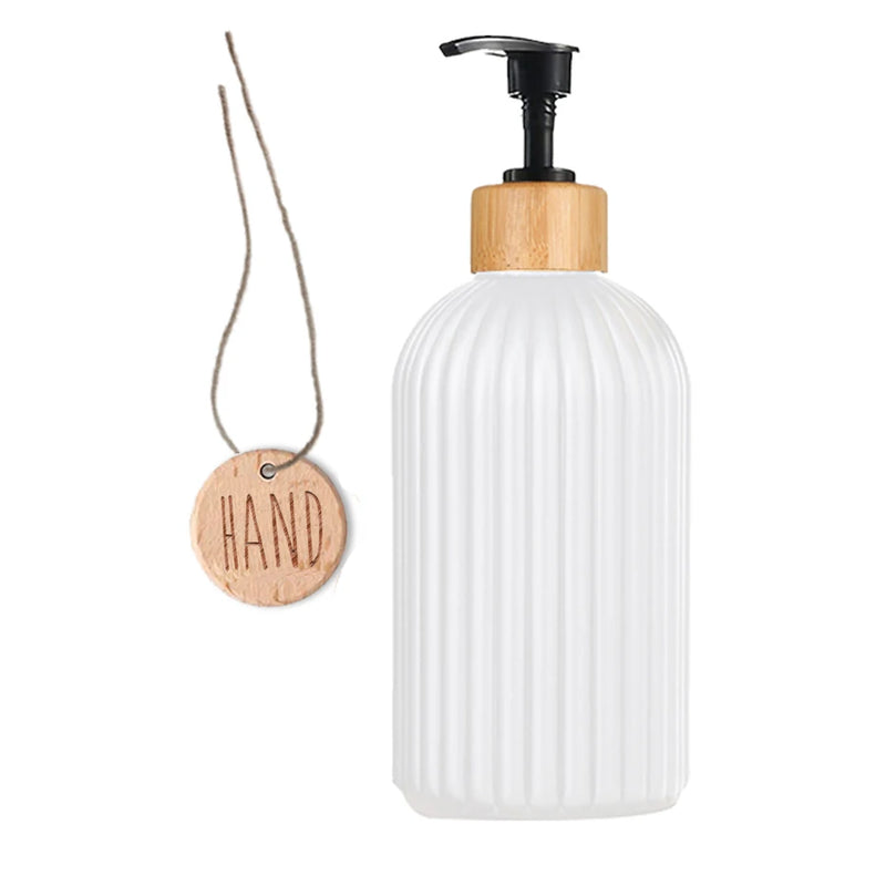 Farmhouse Dish Soap and Hand Soap Bottle with Bamboo Pump