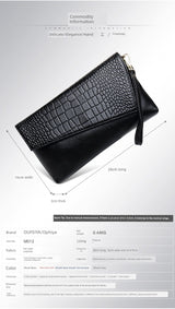 Leather Large Capacity Clutch Bag