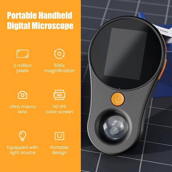 Handheld Digital Microscope - 1080P 500X Video Microscope