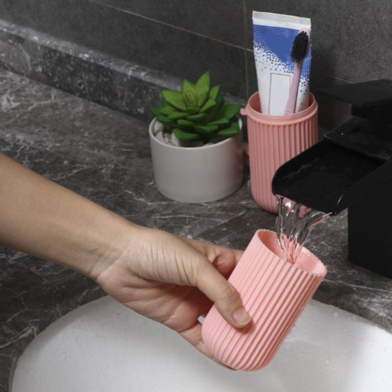 Travel Portable Toothbrush Cup and Toothpaste Holder