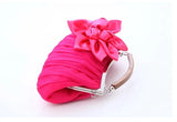 Sweet Satin Flower Evening Bag