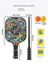 Peak Racket Pickleball Carbon Fiber Paddle