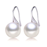 Black Pearl Earrings - 925 Sterling Silver Jewelry