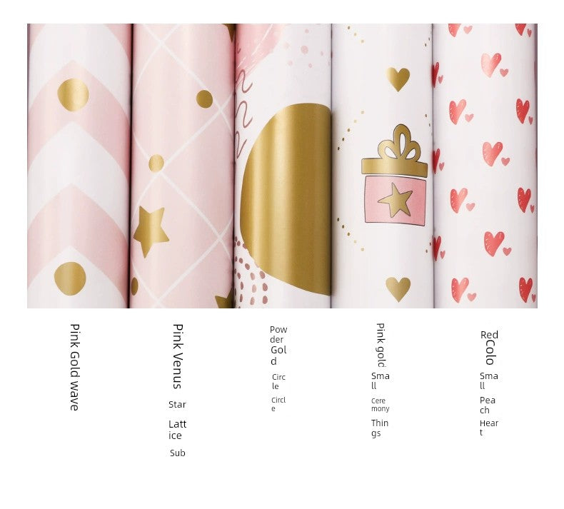 Pink Bouquet Gift Wrap Paper