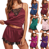 Satin Lace Sleepwear Set