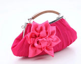 Sweet Satin Flower Evening Bag