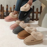 Pink Faux Fur Winter Boots