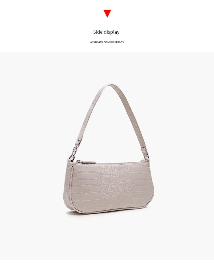 Kendall Retro Crocodile Pattern Socialite Underarm Bag