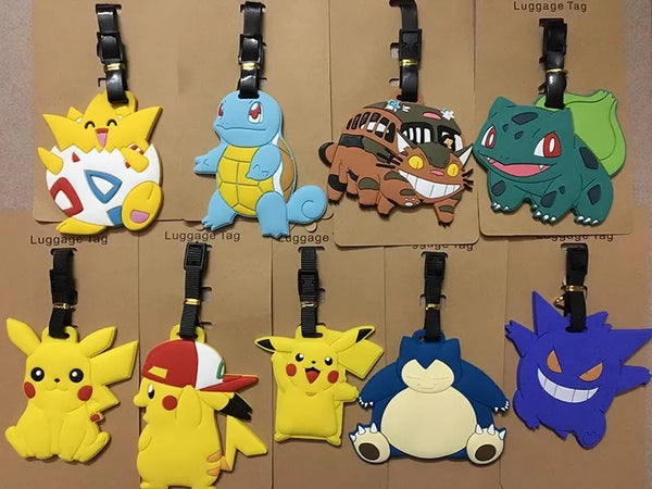 Cartoon Pokémon Travel Accessories Luggage Tag