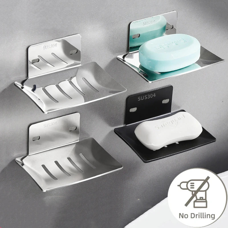 304 Stainless Steel - No Drilling Soap Tray