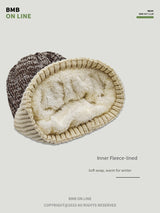 Unisex Flece Lined Wool Knitted Hat