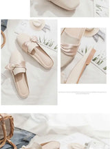 Beige Soft Skin Comfortable All Day Wear Mules