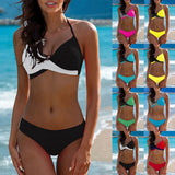 Split Color Bikini - Swimwear Women