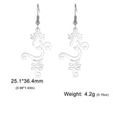 Lotus Flower Drop Earrings