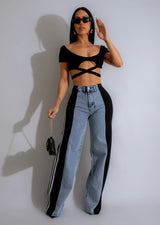 Wide Leg Jeans Cargo Pants