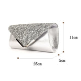 Pleated Sequins Evening Clutch