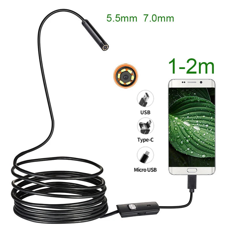 7mm Endoscope mini Flexible Camera