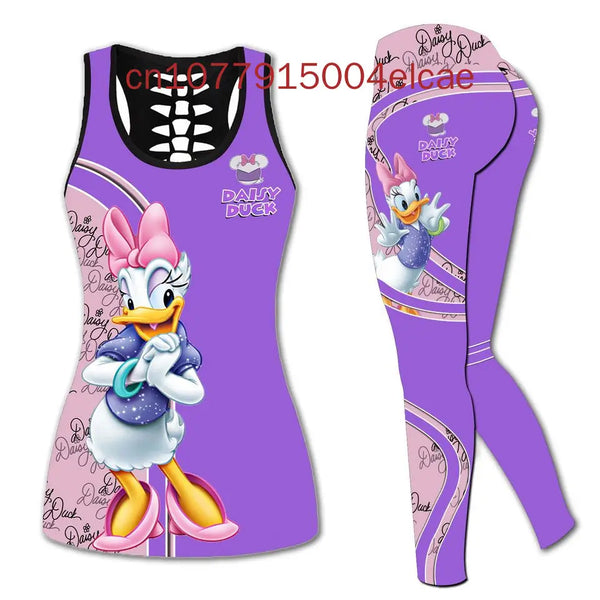 Daisy Duck Women's Cutout Tank Top + Leggings Set